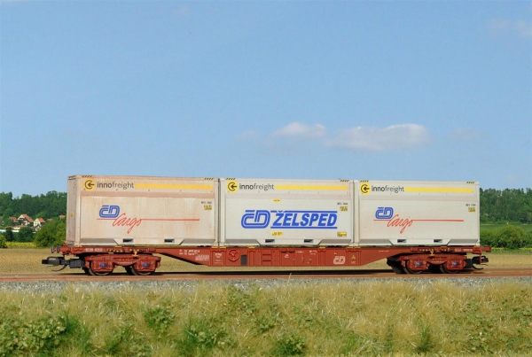 Sdv Model 12119 Containertragwagen Sgnss 55 ČD/ČDC