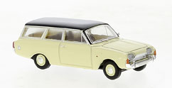 Brekina 19477 Ford Taunus P3 Turnier beige, dunkelgrau, 1964,