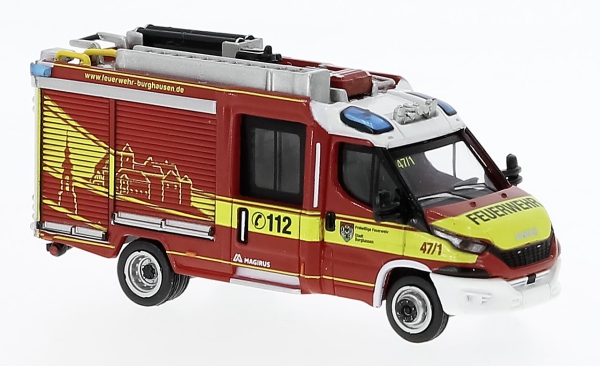 Brekina PCX870549 Iveco Magirus Daily MLF 2021, Feuerwehr Burghausen,