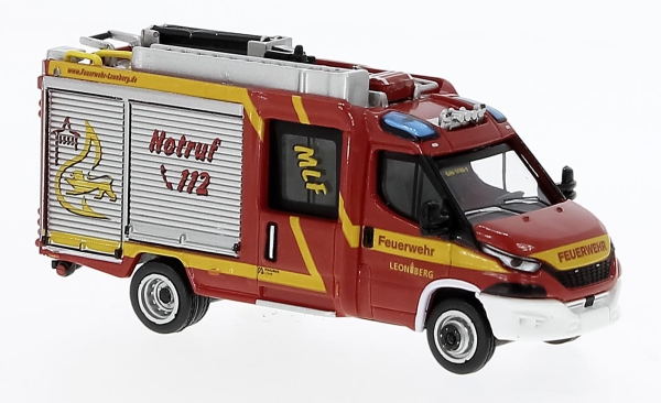 Brekina PCX870550 Iveco Magirus Daily MLF 2021, Feuerwehr Leonberg,