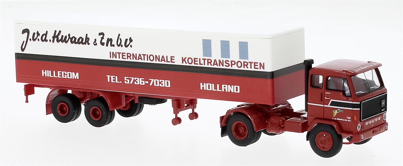Brekina 85687 Volvo F 89 Koffer-SZ altes Design 1972, v.d.Kwaak,