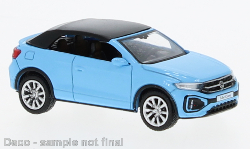 Brekina PCX870600 VW T-Roc Cabriolet geschlossen hellblau, 2022,