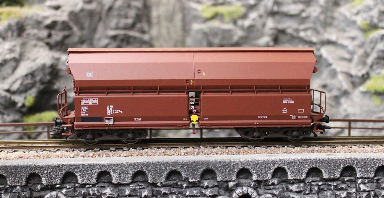 Trix 24968-2 Schwenkdachwagen Bauart Tals 968 DB