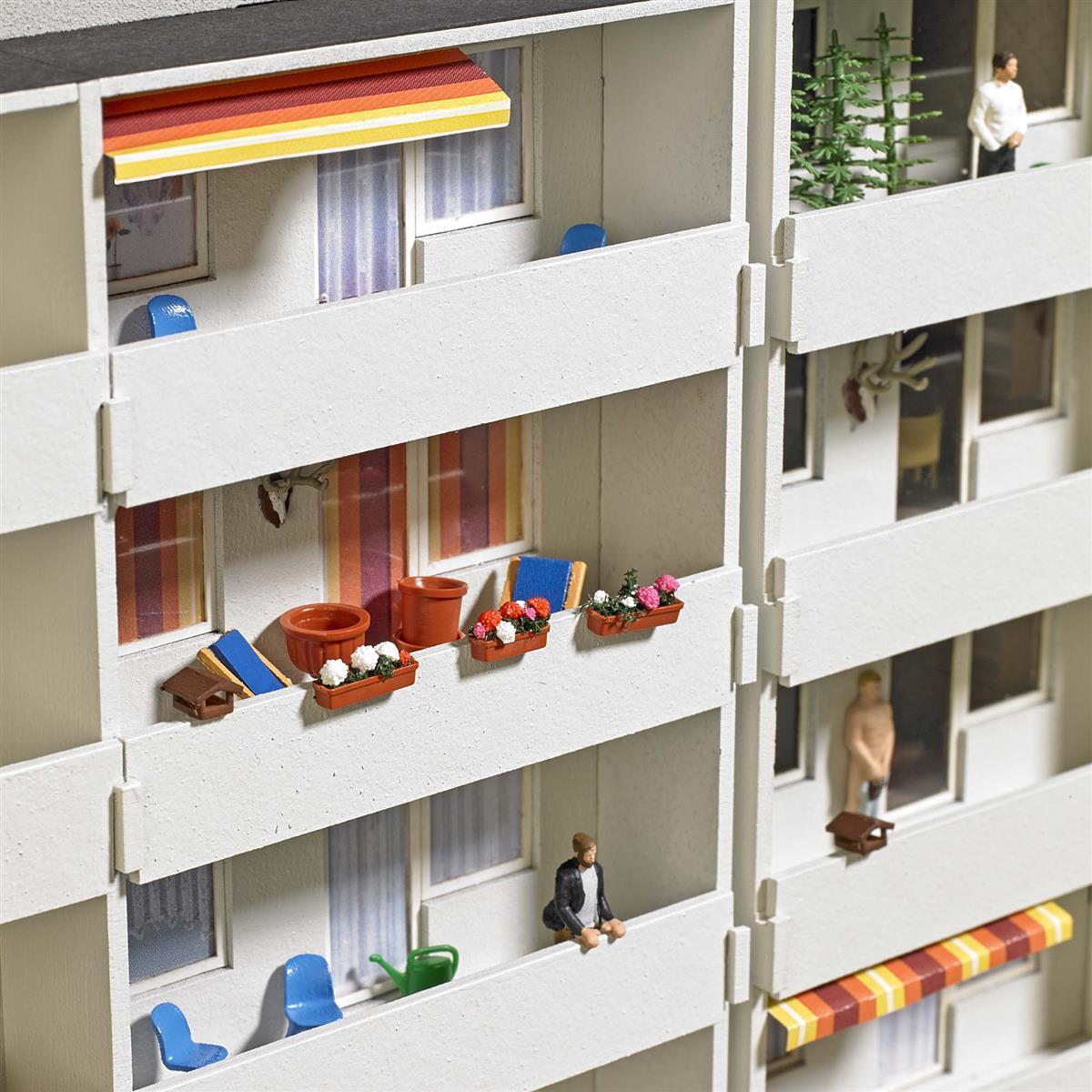 Busch 1836 Balkon-Set H0