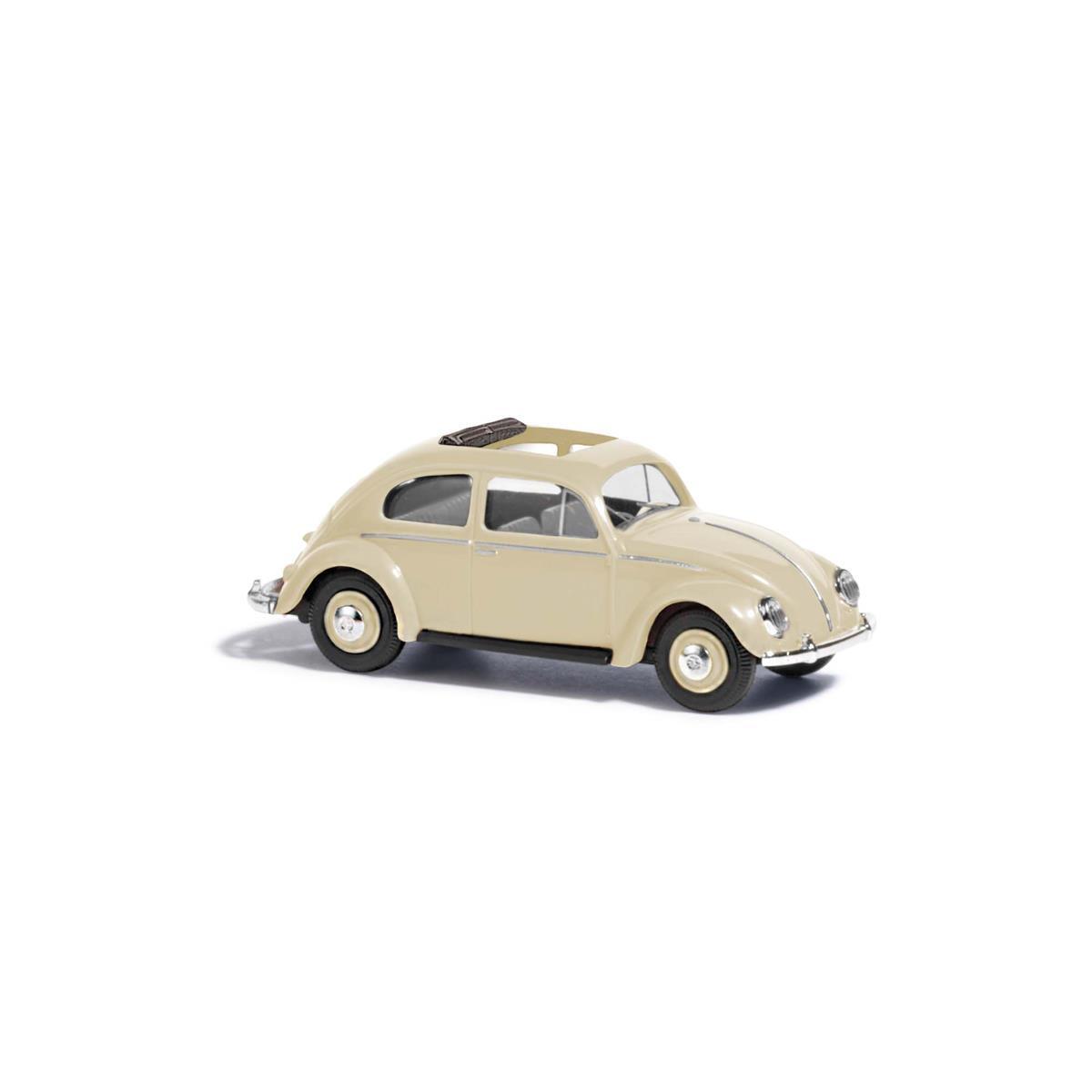 Busch 52945 VW Käfer, Beige mit Stoffdach