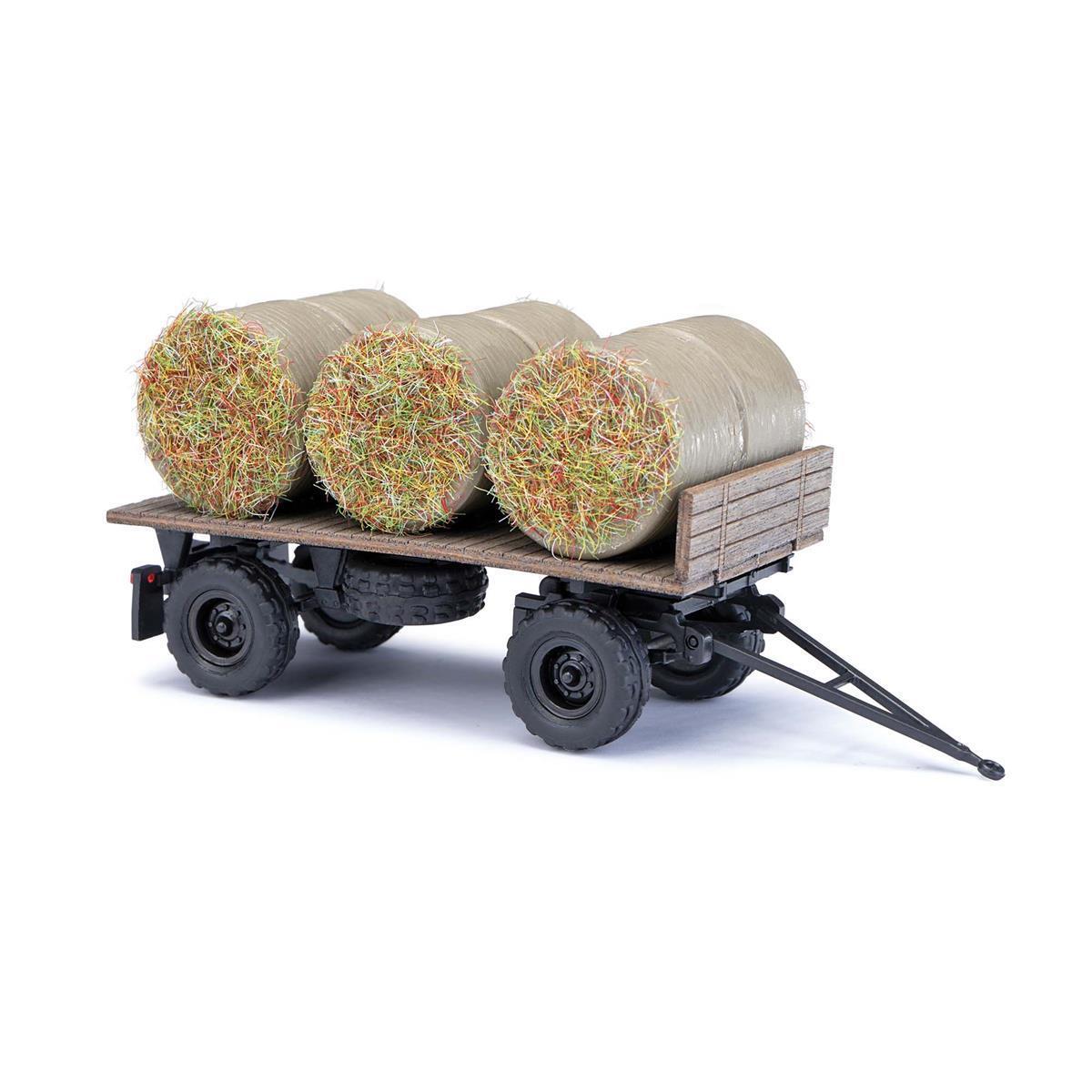 Busch 53018 HW 60 Anhänger mit Strohballen
