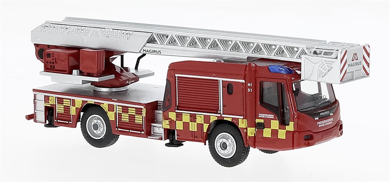 Brekina PCX871079 Magirus M32L-AS N.B. 2021, Frederiksborg Brandvaesen (DK),