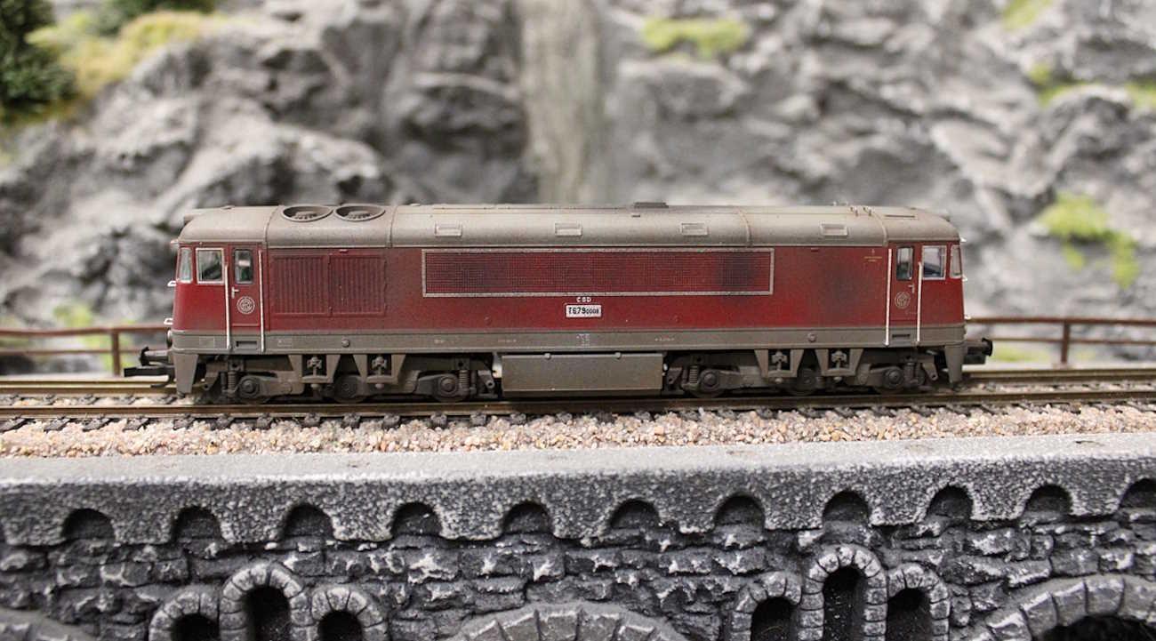 MTB Diesellokomotive T679.0008 CSD - Betriebsverschmutzt