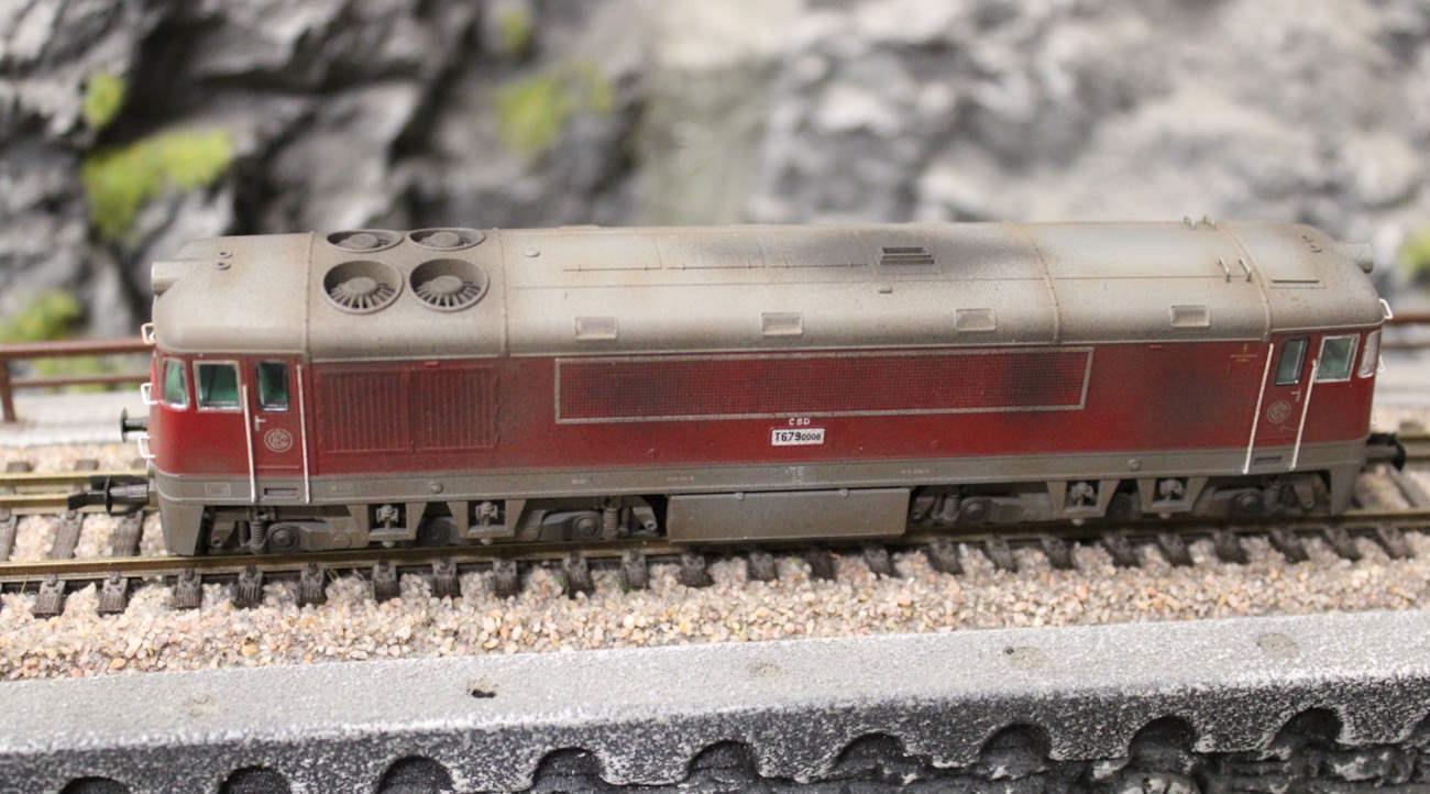 MTB Diesellokomotive T679.0008 CSD - Betriebsverschmutzt