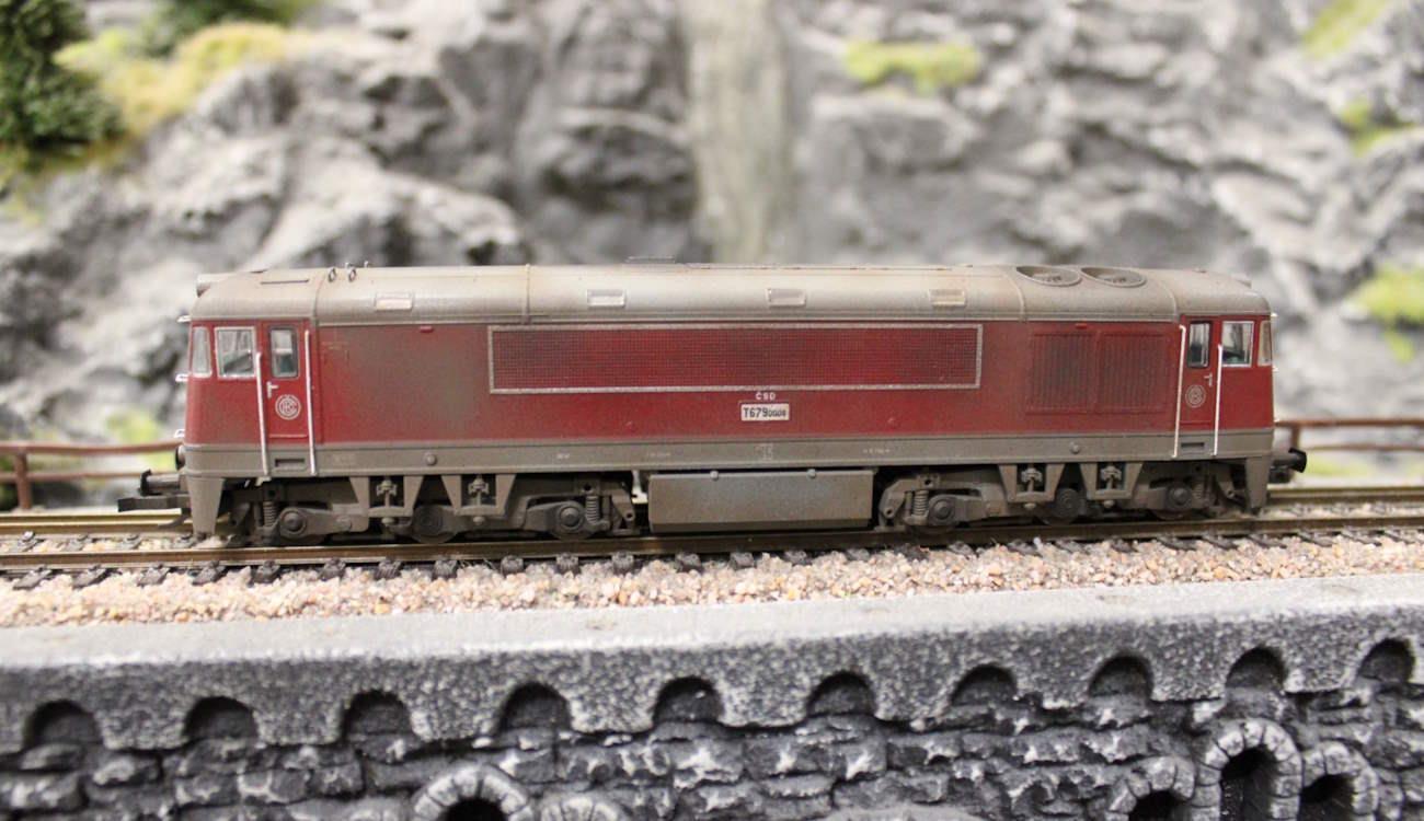 MTB Diesellokomotive T679.0008 CSD - Betriebsverschmutzt
