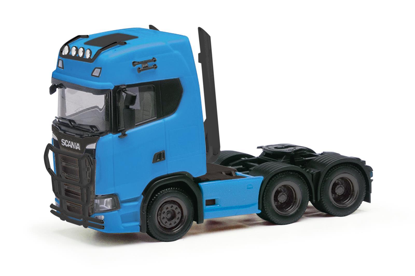 Herpa 314053-004 Scania CS 20 6x4 Zugmaschine, himmelblau