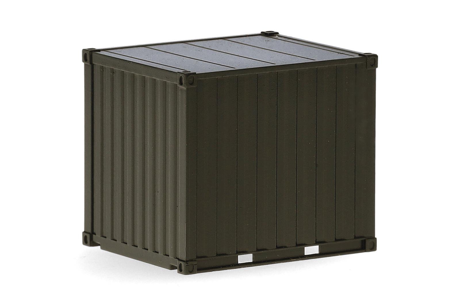 Herpa 747110  2x 10ft Container "Heer", Braungrau (unbedruckt)