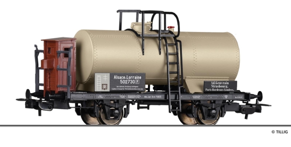 Tillig 77055 Kesselwagen „Ad. Genvrain, Strasbourg“, eingestellt bei der AL