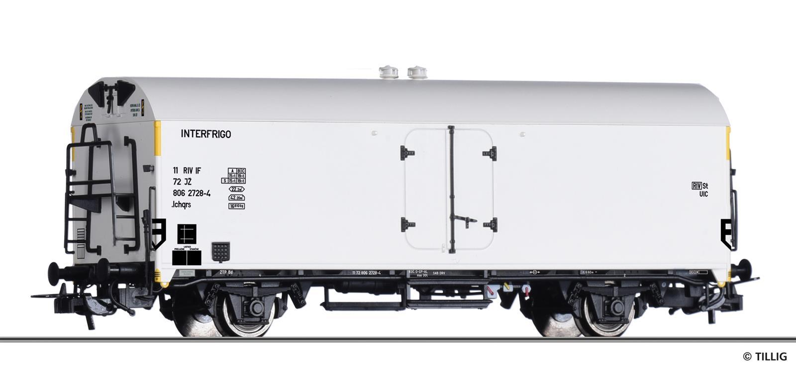 Tillig 77061 Kühlwagen Ichqrs „INTERFRIGO“ der JZ