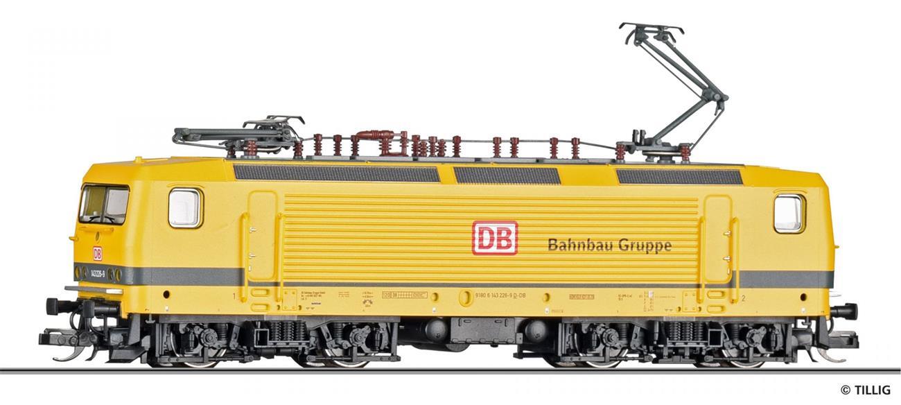 Tillig 502697 Elektrolok 143 226-9 "Bahnbau Gruppe", DB AG