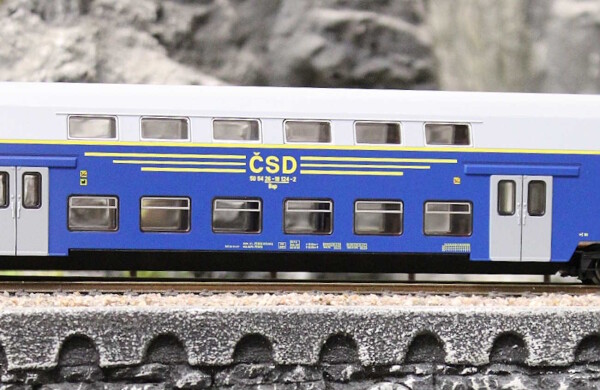 Roco 6280027 2-teiliger Set: Doppelstockwagen CSD