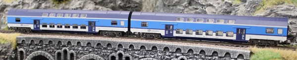 Roco 6280028 2-teiliger Set: Doppelstockwagen CD