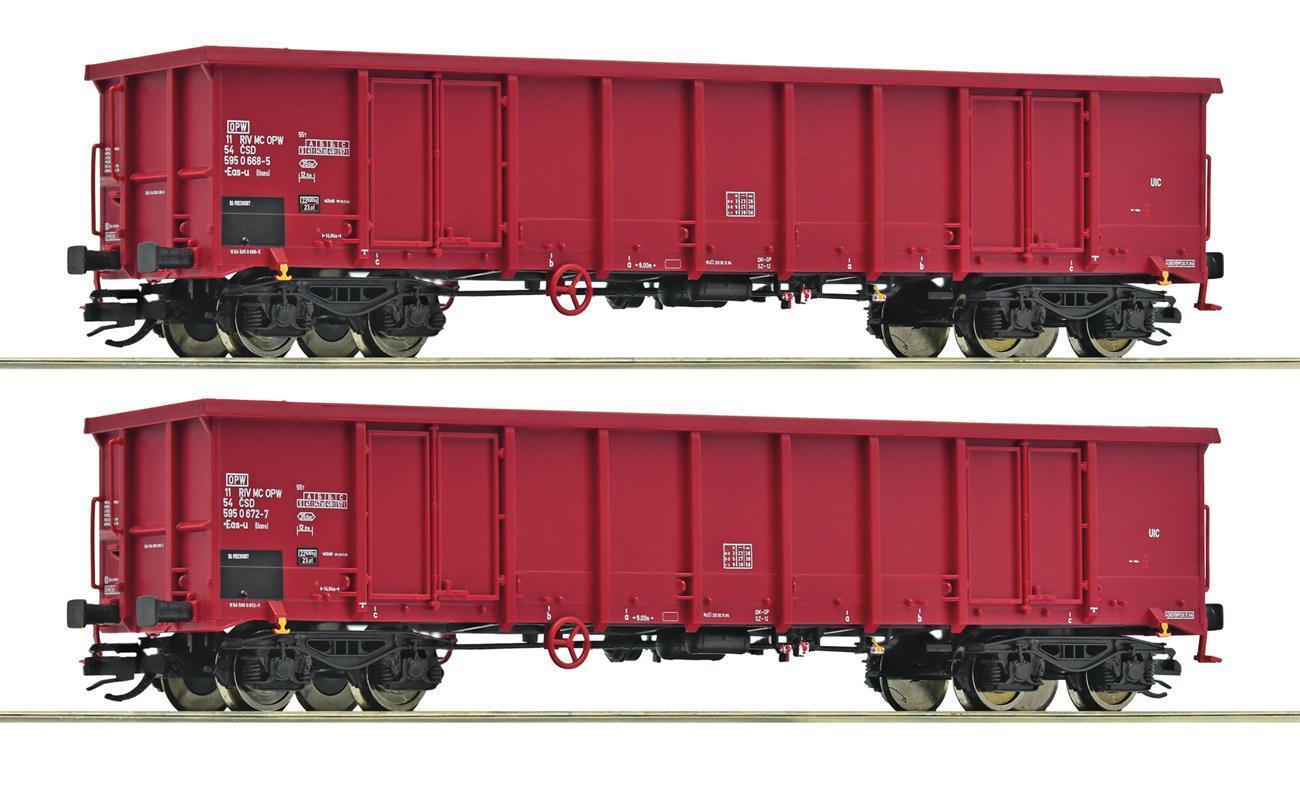 Roco 6680015 2-teiliger Set: Offene Güterwagen CSD
