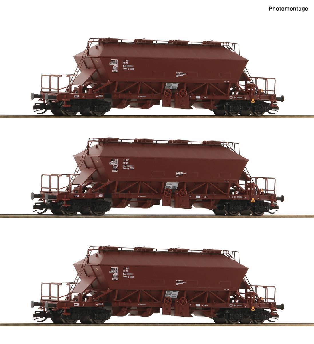 Roco 6680018 3-teiliger Set: Kaliwagen DR