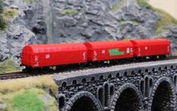 Roco 6680012 3-teiliger Set: Schiebeplanenwagen DB AG