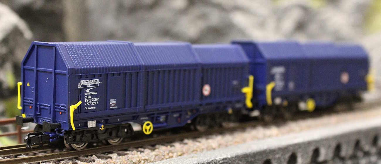 Roco 6680013 2-teiliger Set: Teleskophaubenwagen ZSSK Cargo