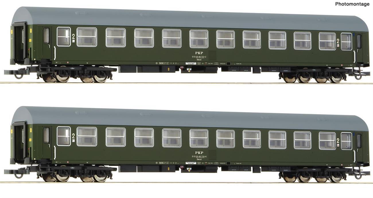 Roco 6200102 2-teiliges Set Personenwagen PKP