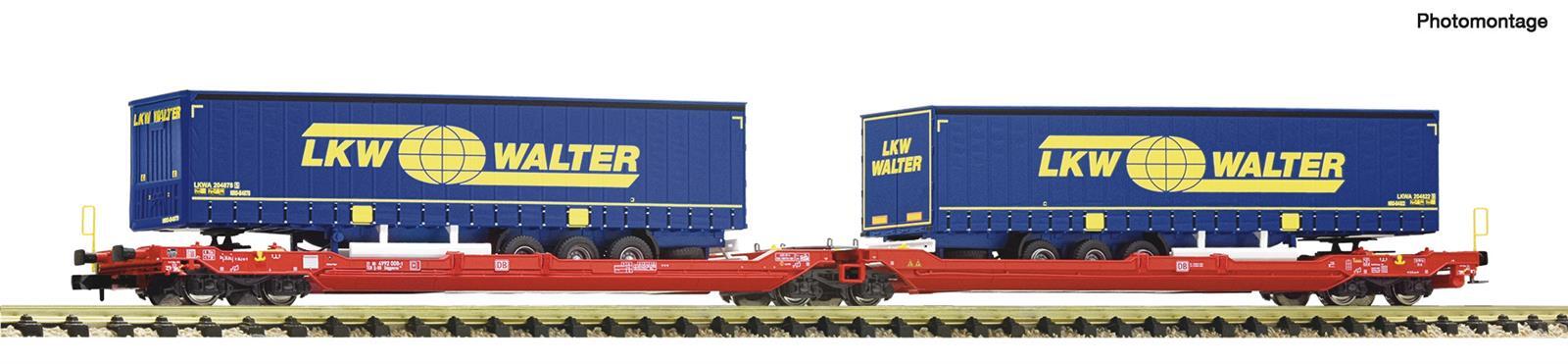 Fleischmann 6660050 Doppeltwg.T3000e DB-AG + LKW Walter Auflieger