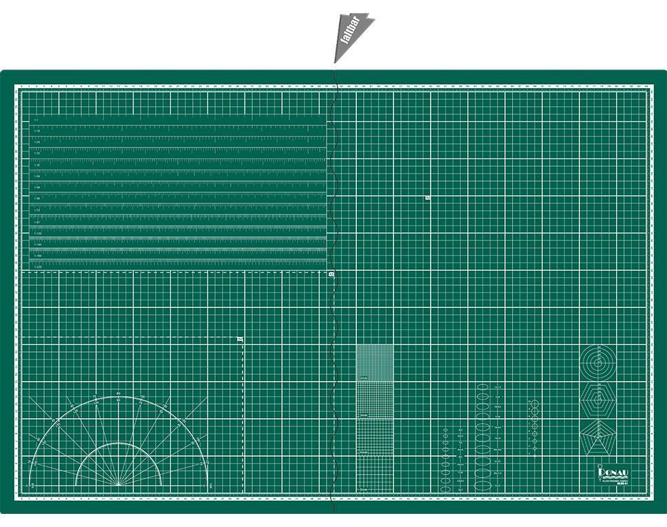 MS-A1 - Selbstheilende Schneidematte A1 (900 x 600 x 3 mm) faltbar