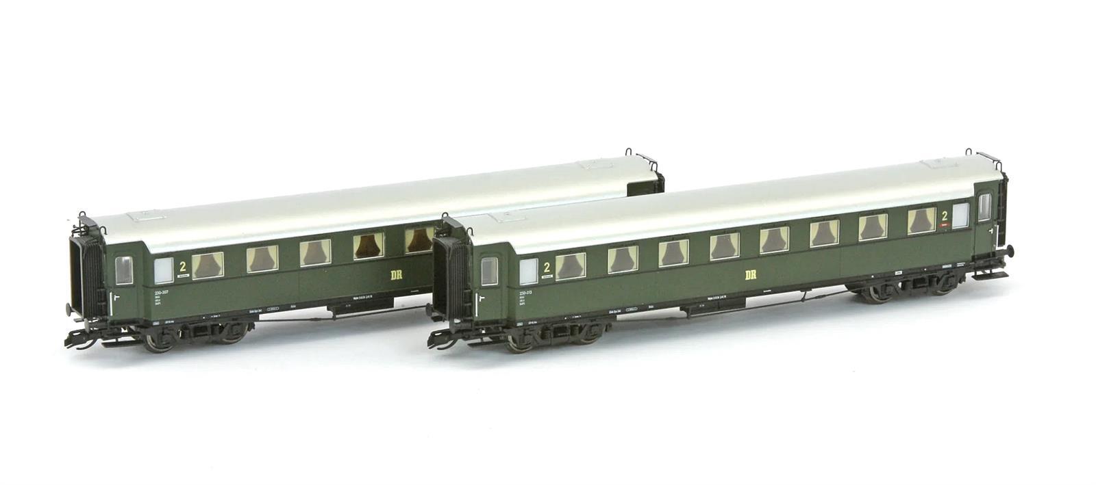 Saxonia 120183 TT 2er Set Personenwagen C4Ü Sa 07 m. Beleuchtung, DR Ep.III
