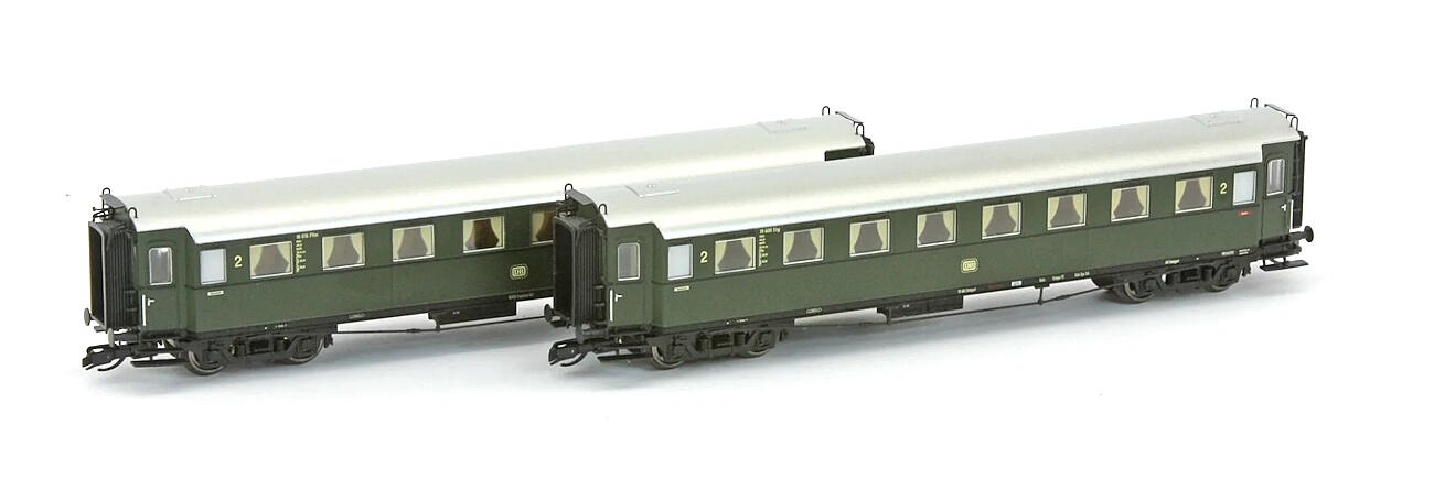 Saxonia 120187 TT 2er Set Personenwagen C4Ü Sa 07 m. Beleuchtung, DB Ep.III