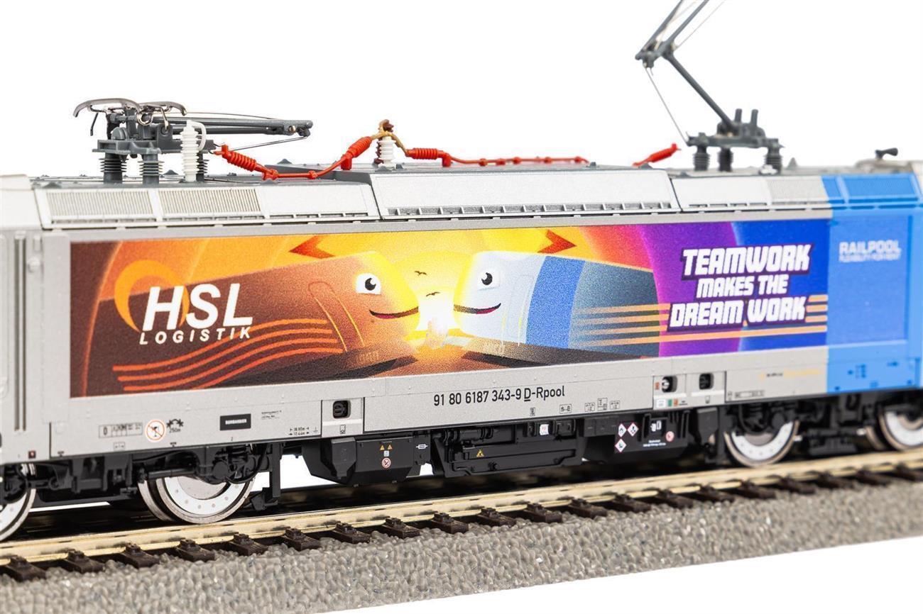 Piko 21709 H0 Elektrolokomotive BR 187 HSL VI Wechselstromversion- Sound Version