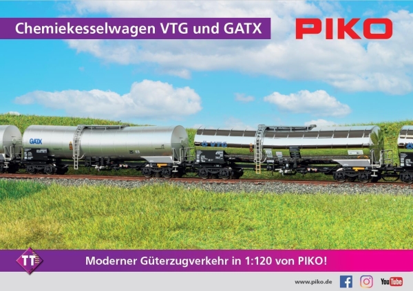 Piko 47780 TT Chemiekesselwagen VTG