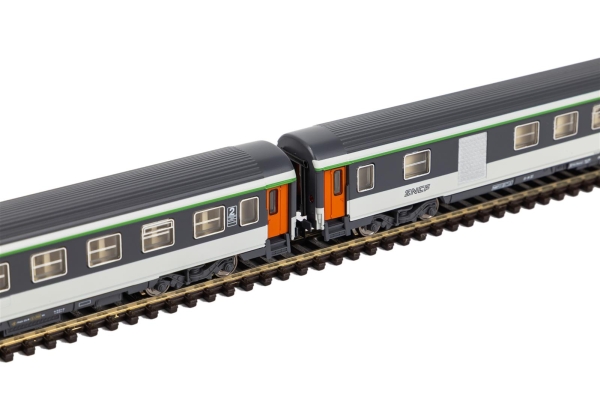 Piko 94506 N 2er Set Abteilwagen 2 Klasse + 2 Klasse Gepäckabteilwagen SNCF IV/V