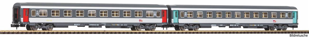 Piko 94507 N 2er Set Abteilwagen 1. Klasse + 2. Klasse SNCF VI