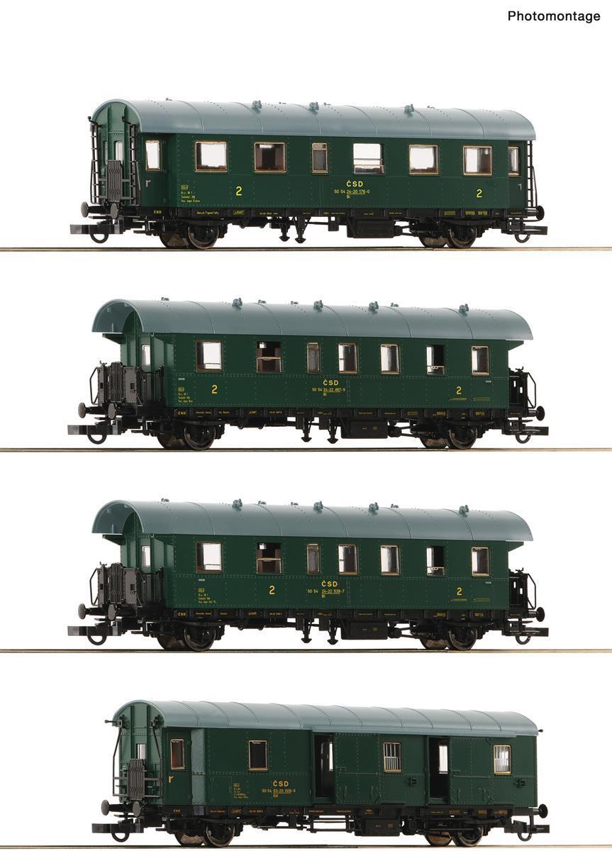 Roco 6200088 H0 4-teiliger Set: Personenzug CSD