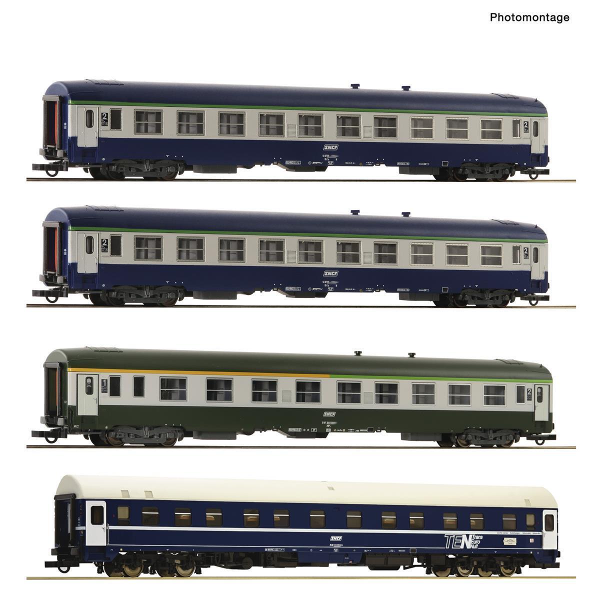 Roco 6200080 H0 4-teiliger Set 4: „Arlberg-Express“ SNCF