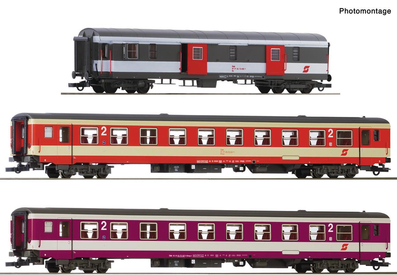 Roco 6200127 H0 3-teiliger Set 1: Schnellzug „D 704“ ÖBB