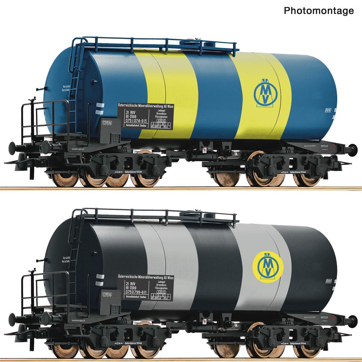Roco 6600163 H0 2-teiliger Set: Kesselwagen ÖMV/ÖBB