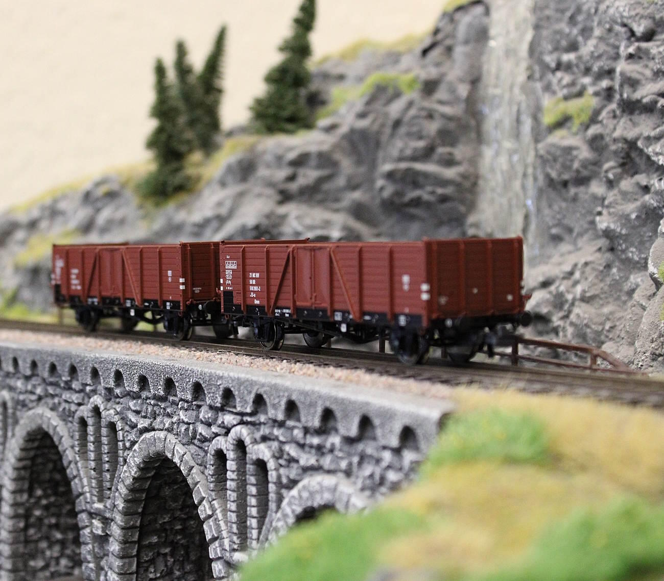 Roco 6600194 H0 2-teiliger Set: Offene Güterwagen DR