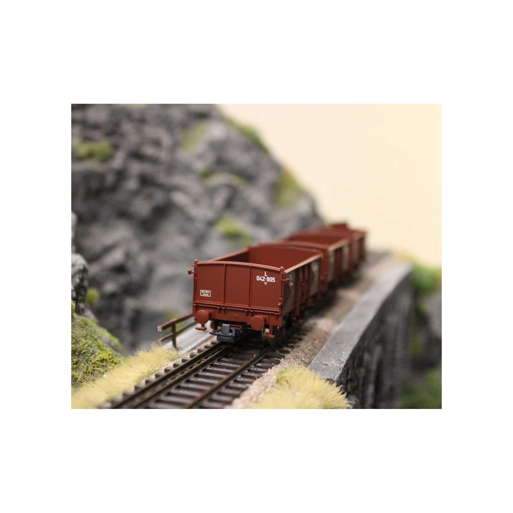 Roco 6600088 H0 3-teiliger Set: Offene Güterwagen FS