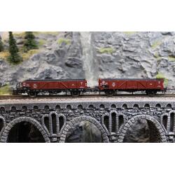 Roco 6600150 H0 2-teiliger Set: Offene Güterwagen PKP