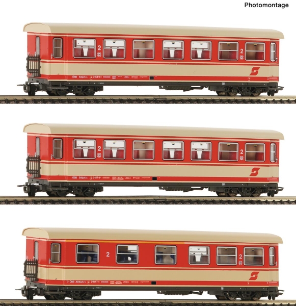 Roco 6240004 H0e 3-tlg. Set: Personenwagen, ÖBB