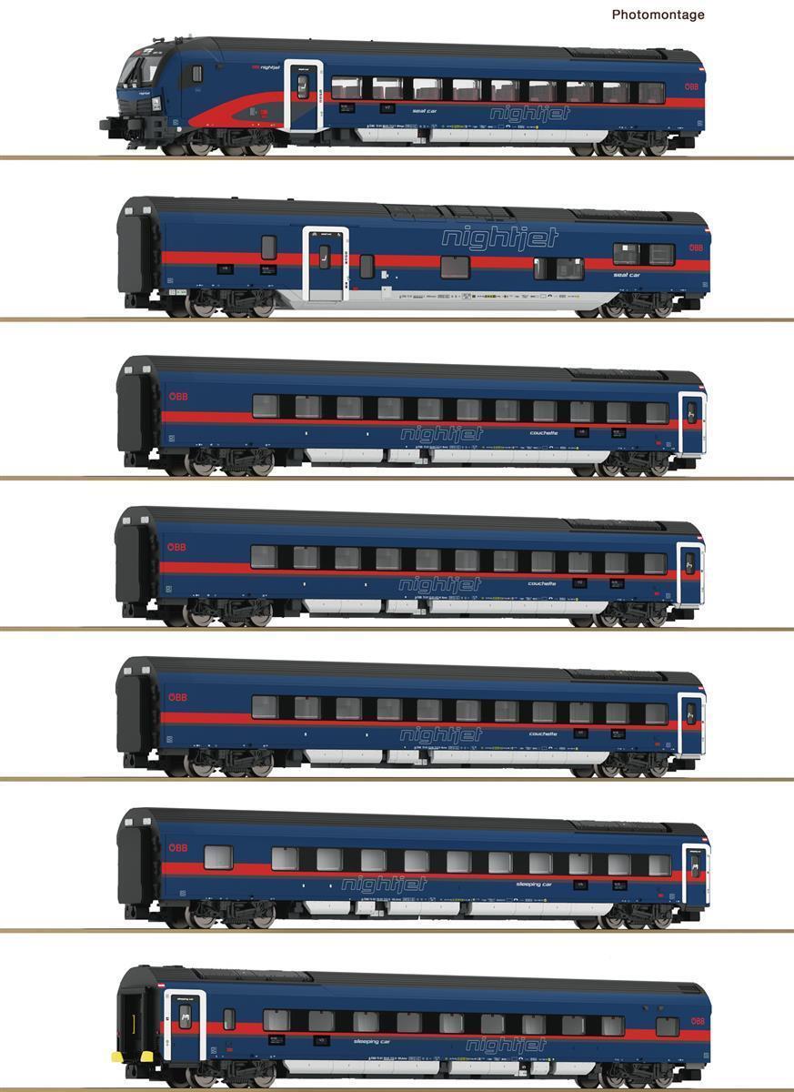 Fleischmann 6270065 N 7-tlg. Set: Nightjet, ÖBB