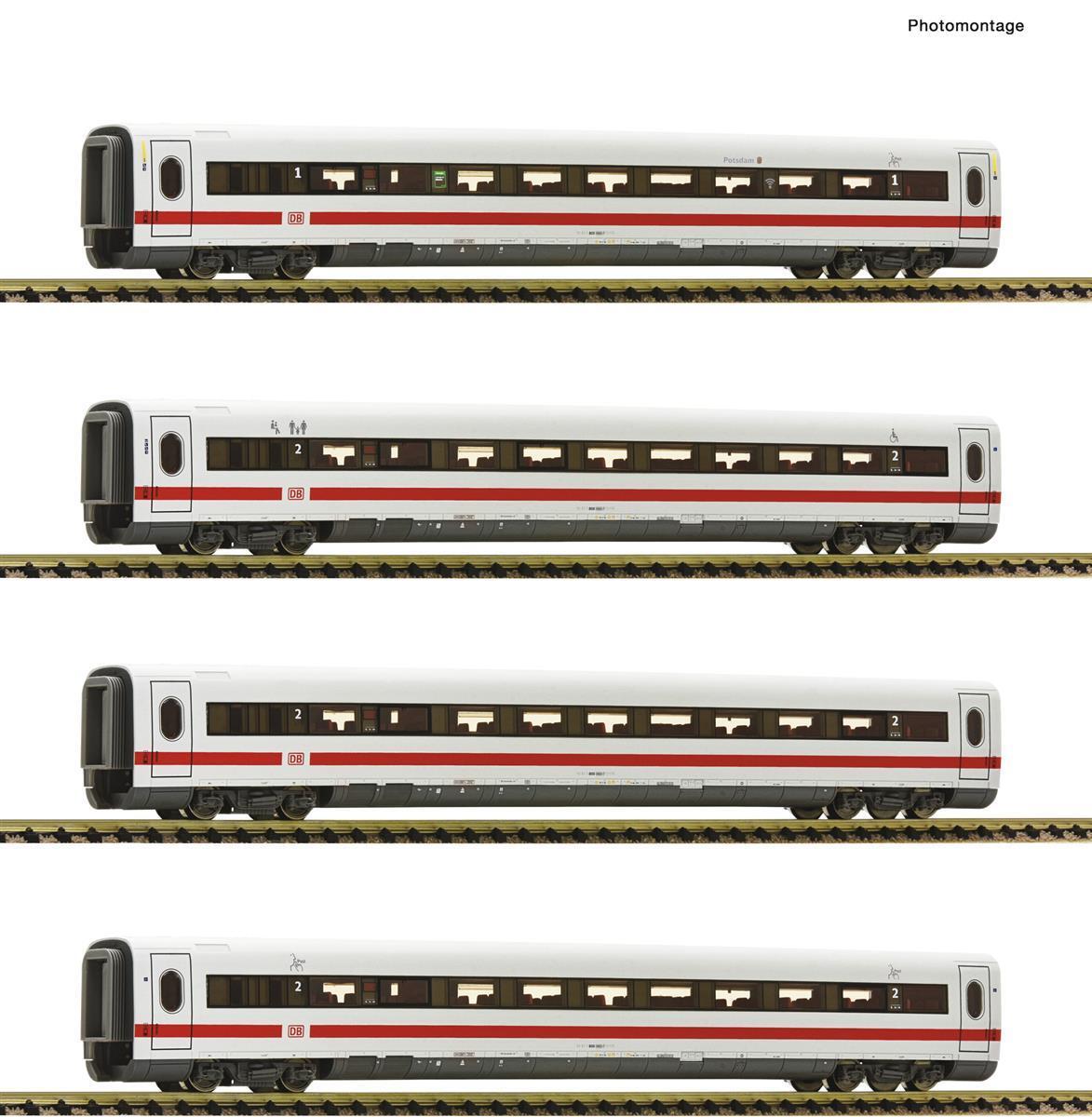Fleischmann 7760004 N 4-tlg. Set: Ergänzungswagen zum ICE 2 (BR 402), DB AG