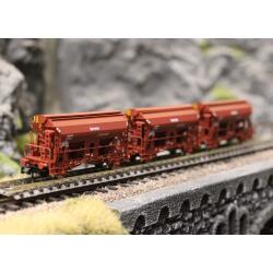 Fleischmann 6660071 N 3-tlg. Set: Schwenkdachwagen, DR