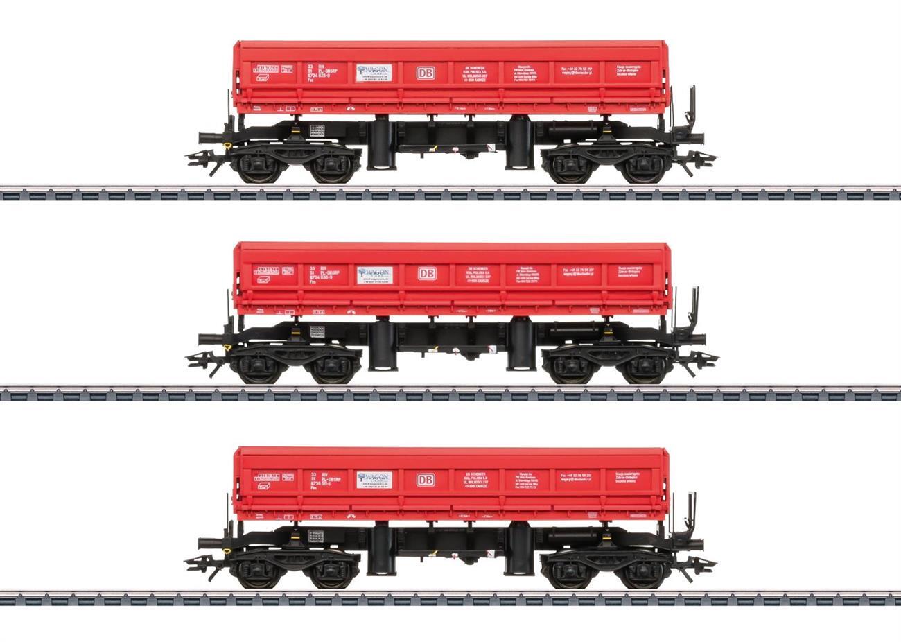 Märklin 048458 H0~ Seitenkippwagen-Set DB Schenk