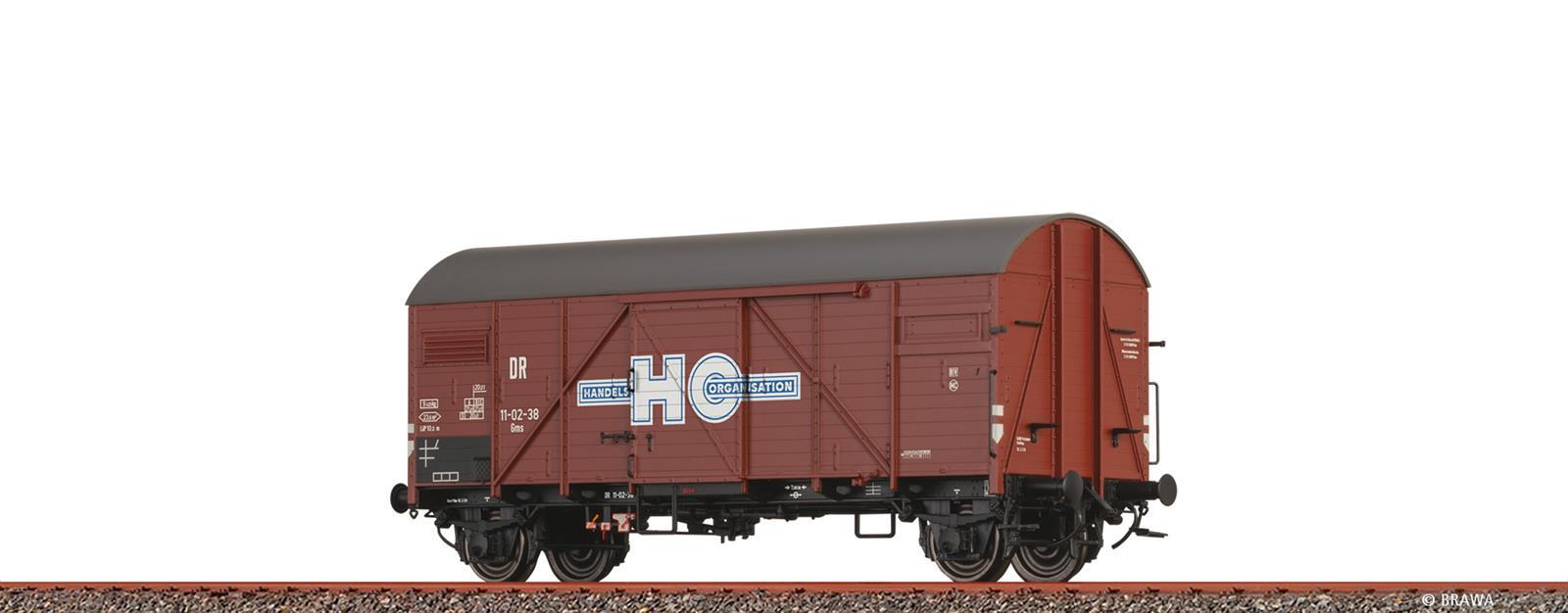 Brawa 51185  H0 Gedeckter Güterwagen Gms "HO Handelsorganisation" DR