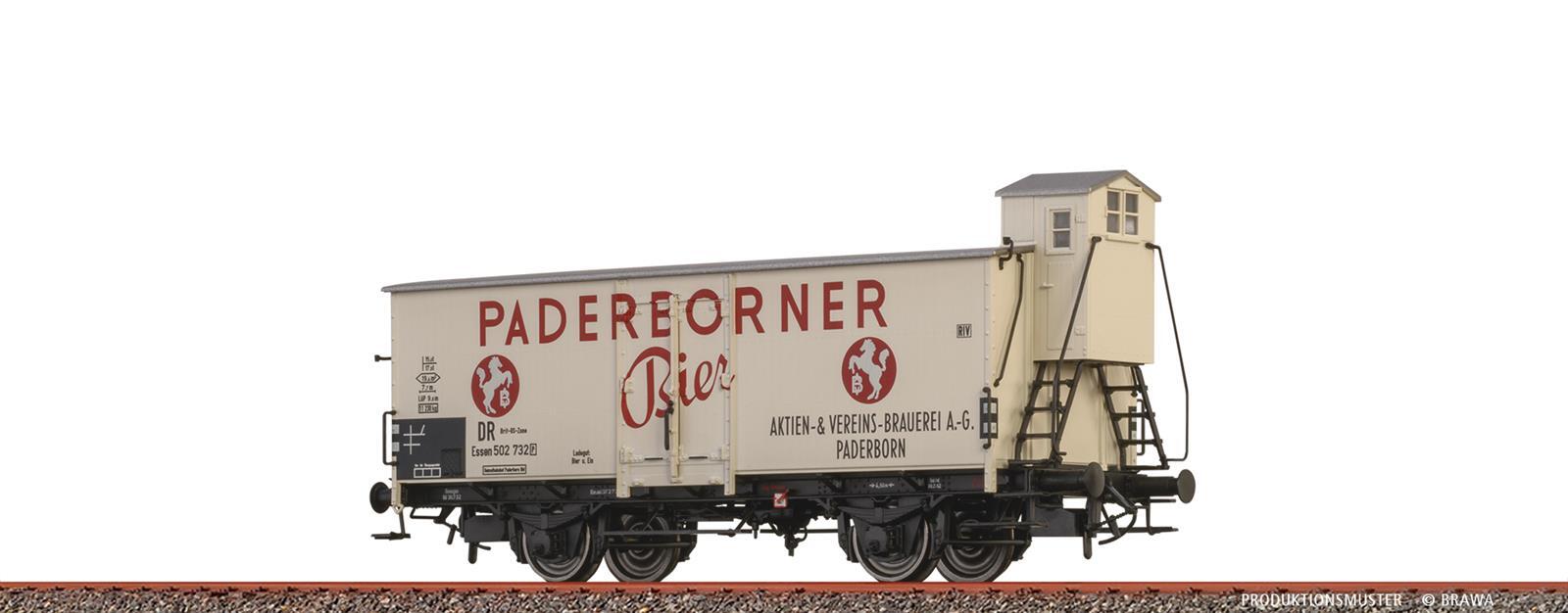 Brawa 51259  H0 Bierwagen "Paderborner Bier" DR, Brit-US-Zone