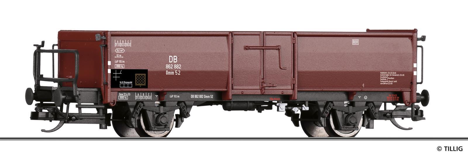 Tillig 14034 TT Offener Güterwagen Omm 52 der DB
