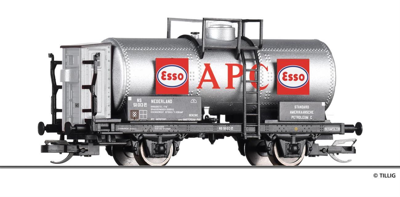 Tillig 95877 TT Kesselwagen „APC / ESSO“, eingestellt bei den NS